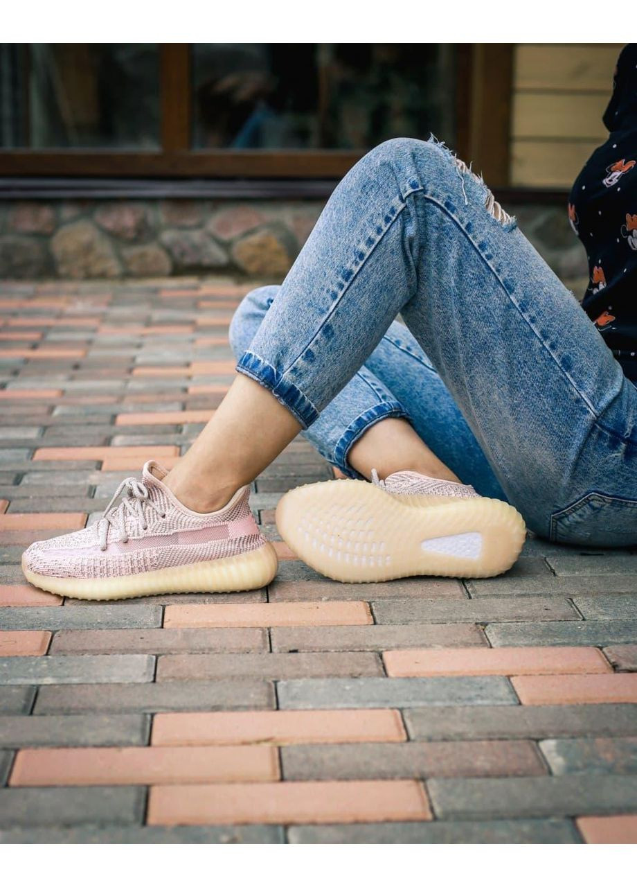 КРОСІВКИ ЖІНОЧІ ADIDAS YEEZY BOOST 350 V2 SYNTH REFLECTIVE 2 АДІДАС ІЗІ БУСТ No Brand бежеві демісезони (367170333)