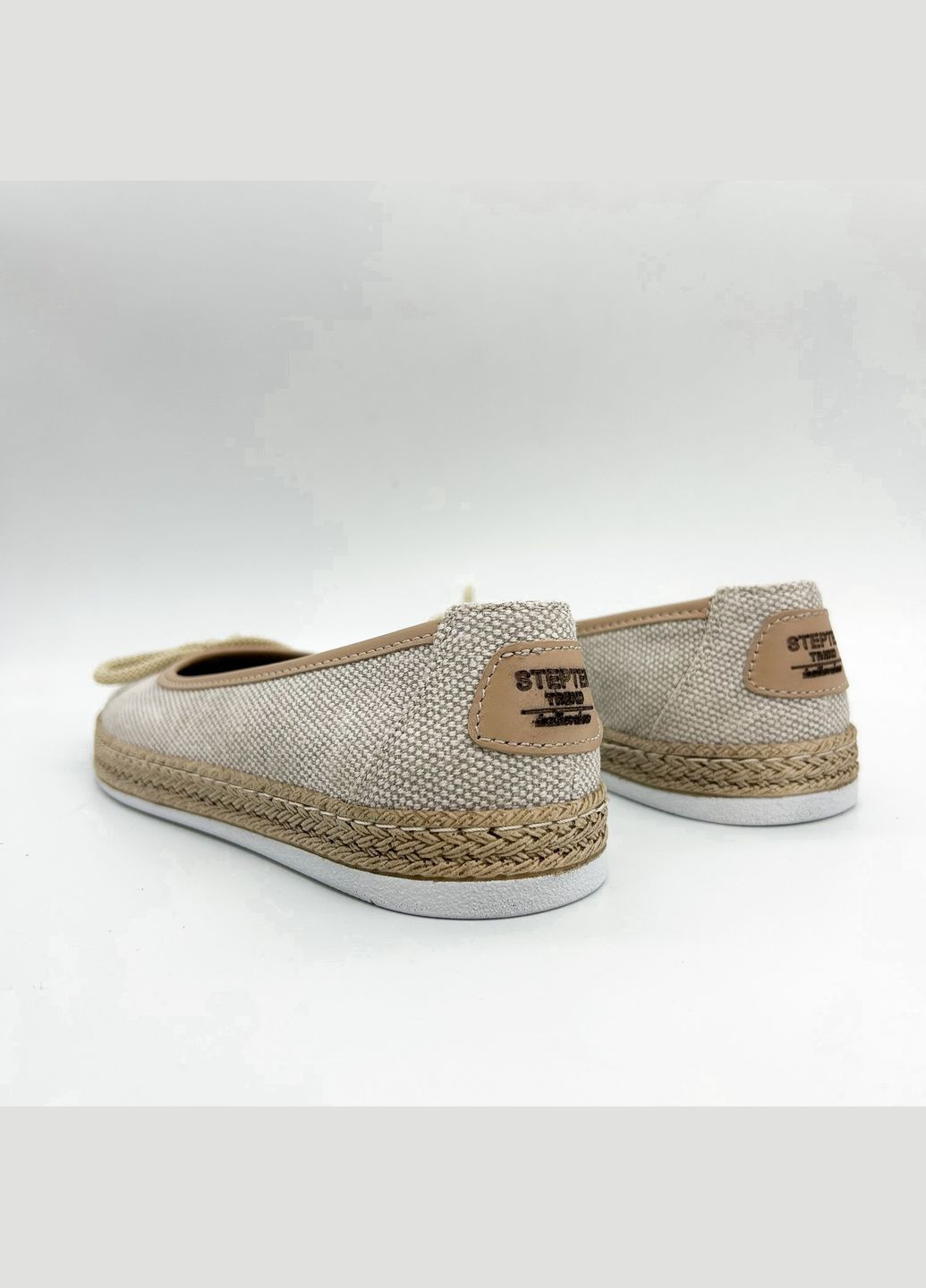 Женские балетки (р) текстиль 0-1-1-8414 Stepter | бежевые (328836783)