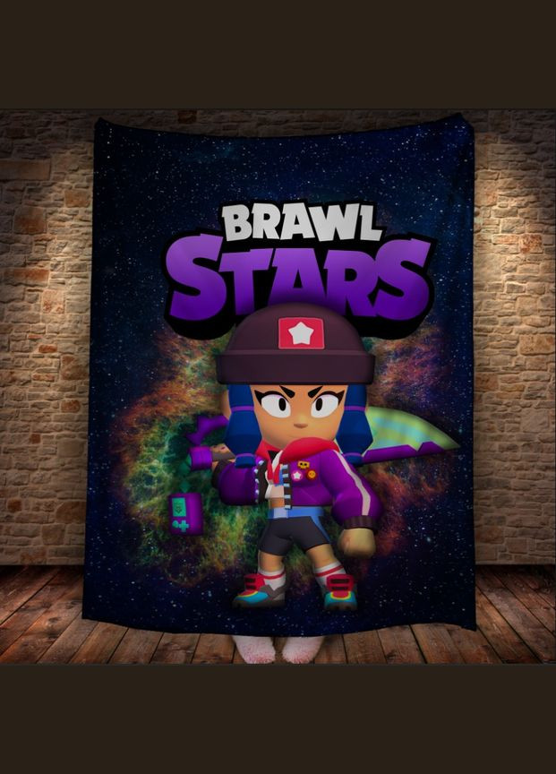 Плед з 3D принтом на тему Brawl Stars Герої Бравл Старс Перша Креативна мануфактура PERFECTUS Плед (301870453)