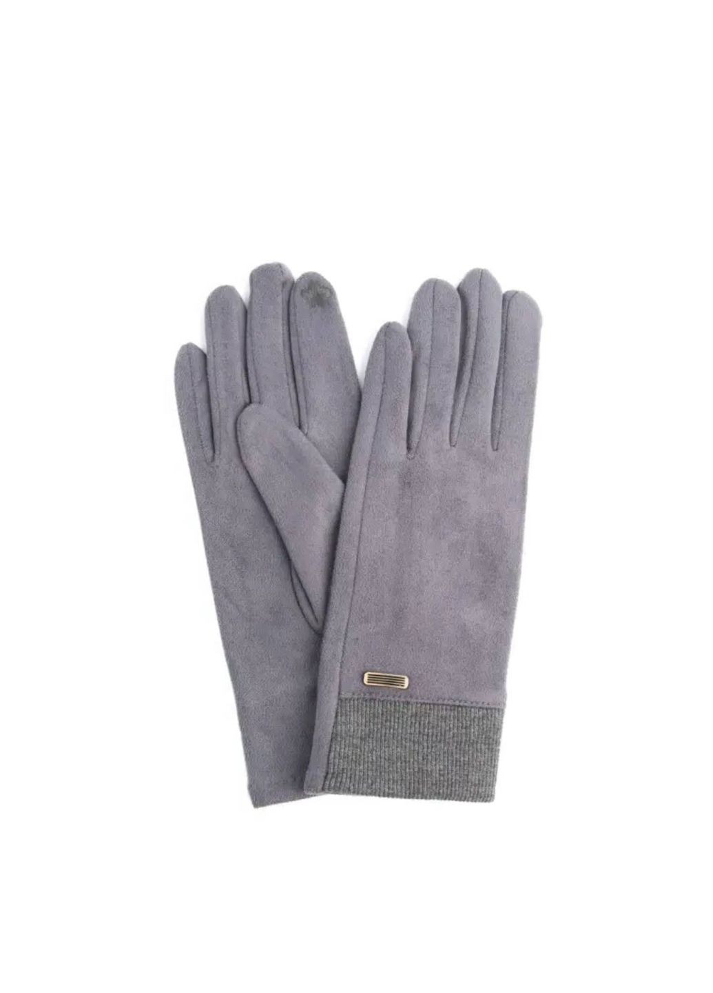 Рукавички Smart Touch жіночі сірі ЮКІ LuckyLOOK 263-988 (322789479)