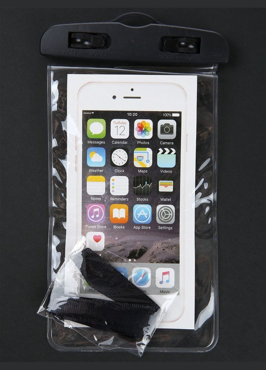 Чехол-пакет Tenkraft для телефона для фото и видео под водой Черный (10239132) No Brand (349844086)