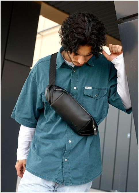 Сумка на пояс бананка Holster MSH черная с перфорацией (R-87113001m-VS) Sambag (302450125)