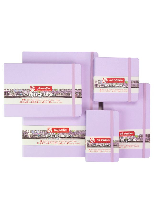 Блокнот для графики Talens Art Creation А4 140г/м2 80л Pastel Violet [CD] Royal Talens (362584156)