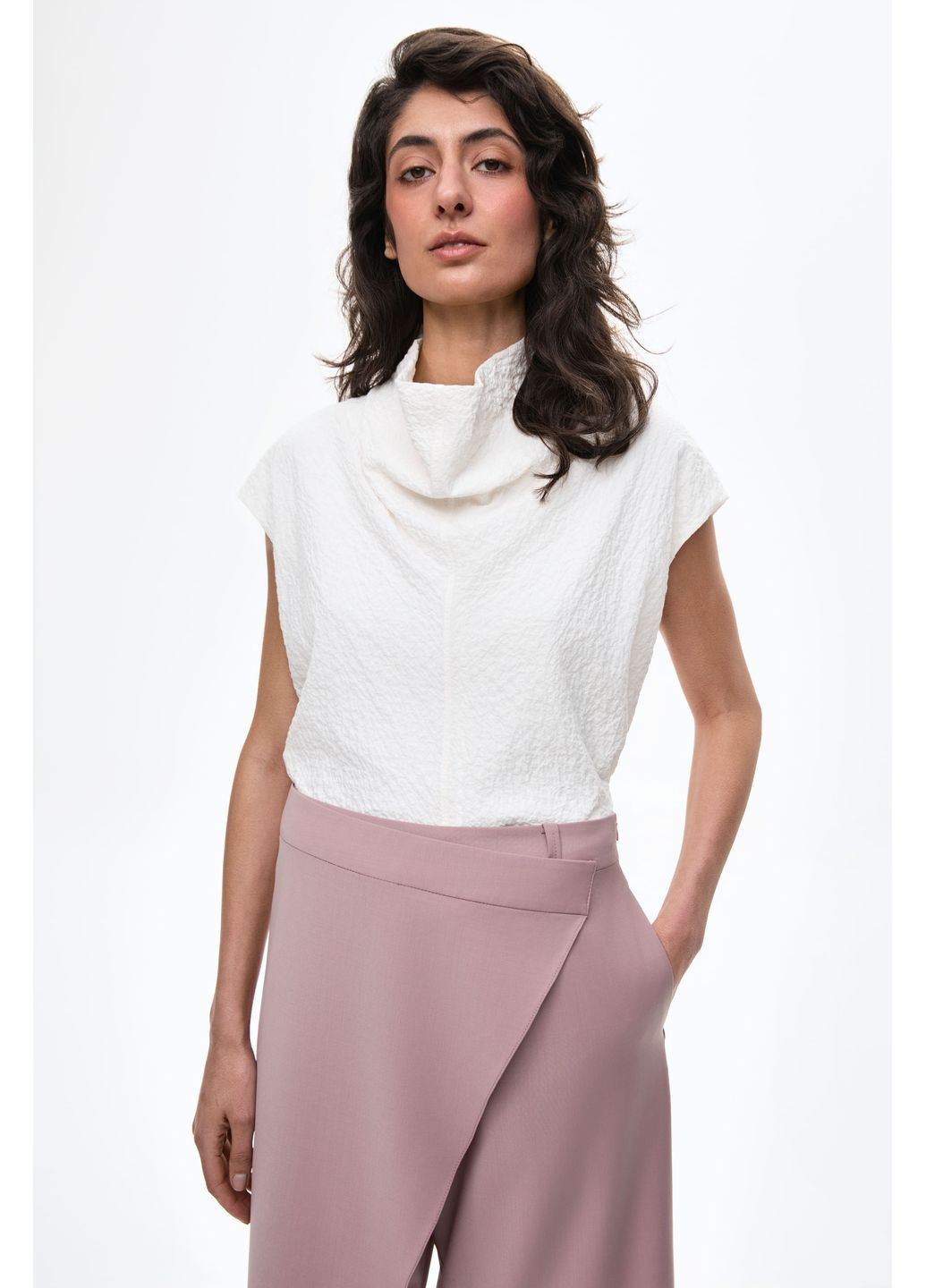 Білий топ I Am Elise Top in Pearl White (366028106)