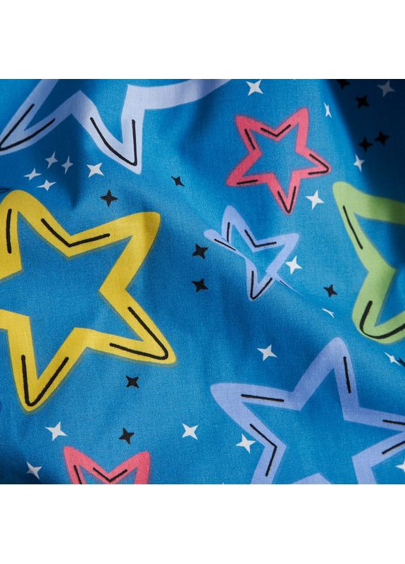 Комплект постельного белья Бязь Gold Люкс Полуторний Евро 160х220 наволочки 2х70х70 (MS-820009297) Moon&Star Galaxy Dreams (356114908)