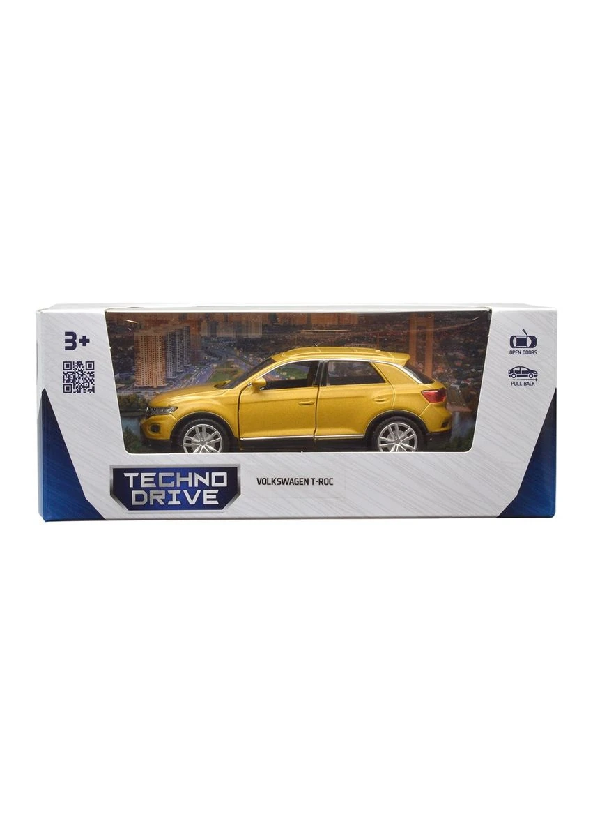 Автомодель Volkswagen T-Roc 2017 1:32 металева Золотиста TechnoDrive (398289286)