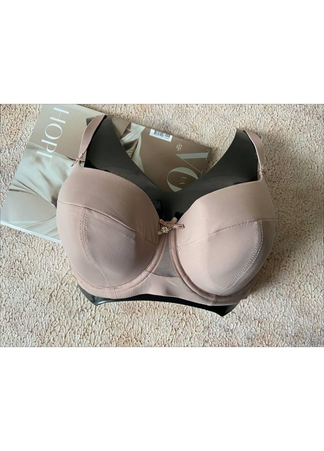 Пудровый пудровый бюстгальтер с формованной чашкой Lanny Mode