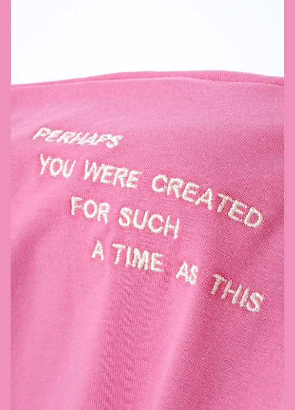 Розовая летняя футболка для девочки (подростковая) Носи своє