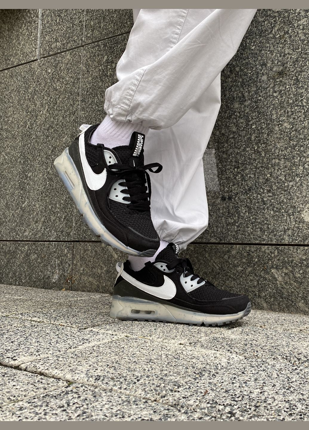 Кросівки жіночі і чоловічі Nike Air Max Terrascape 90 black | Найк Аір Макс Терраскейп 90 чорні No Brand чорні демісезони (316663587)