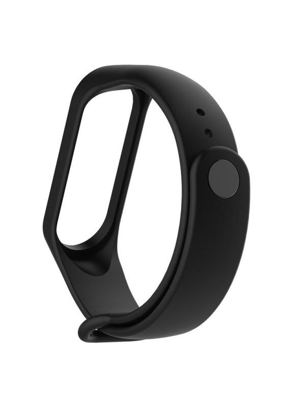 Силиконовый ремешок для Xiaomi Mi Band 3/4 Черный Epik (372163812)