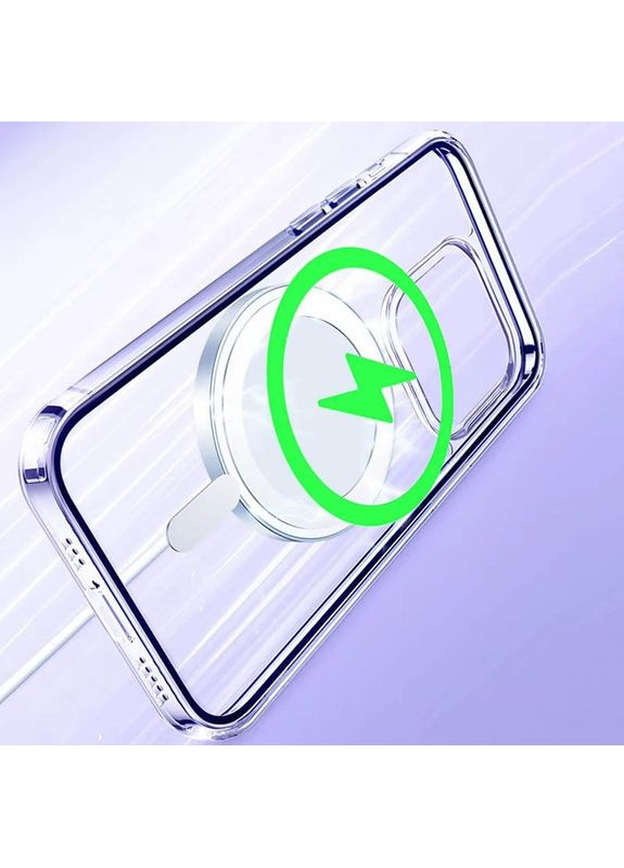 Чохол TPU Clear Case з MagSafe для Apple iPhone 14 Pro Max (6.7") Прозорий Epik (372845869)