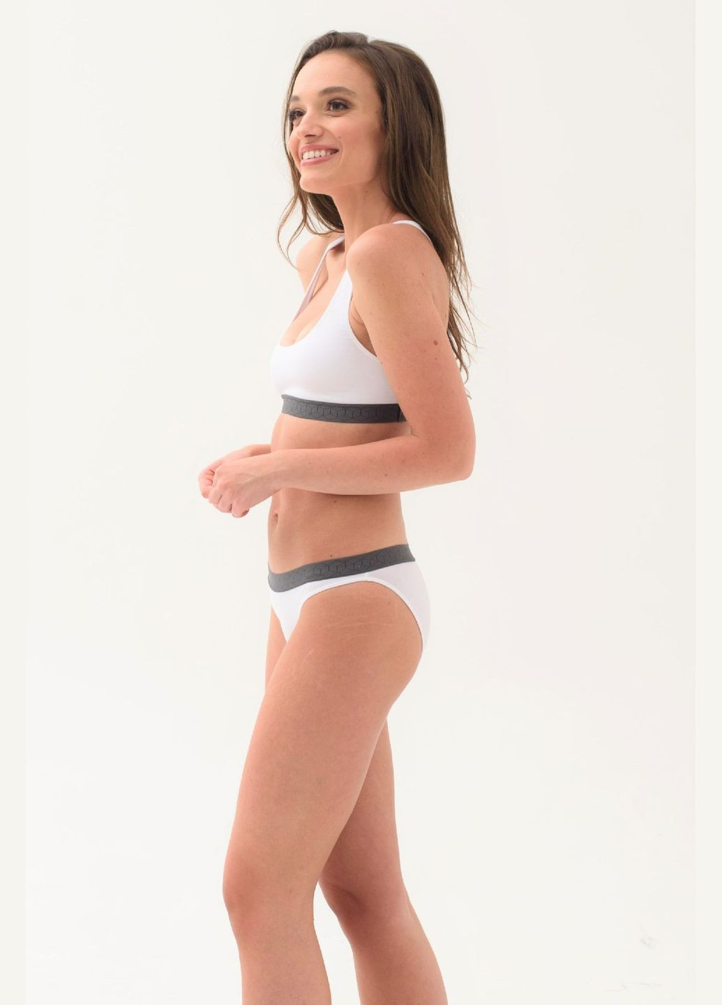 Трусики сліпи з органічної бавовни Smpl sl.w.01.white grey (322166809)