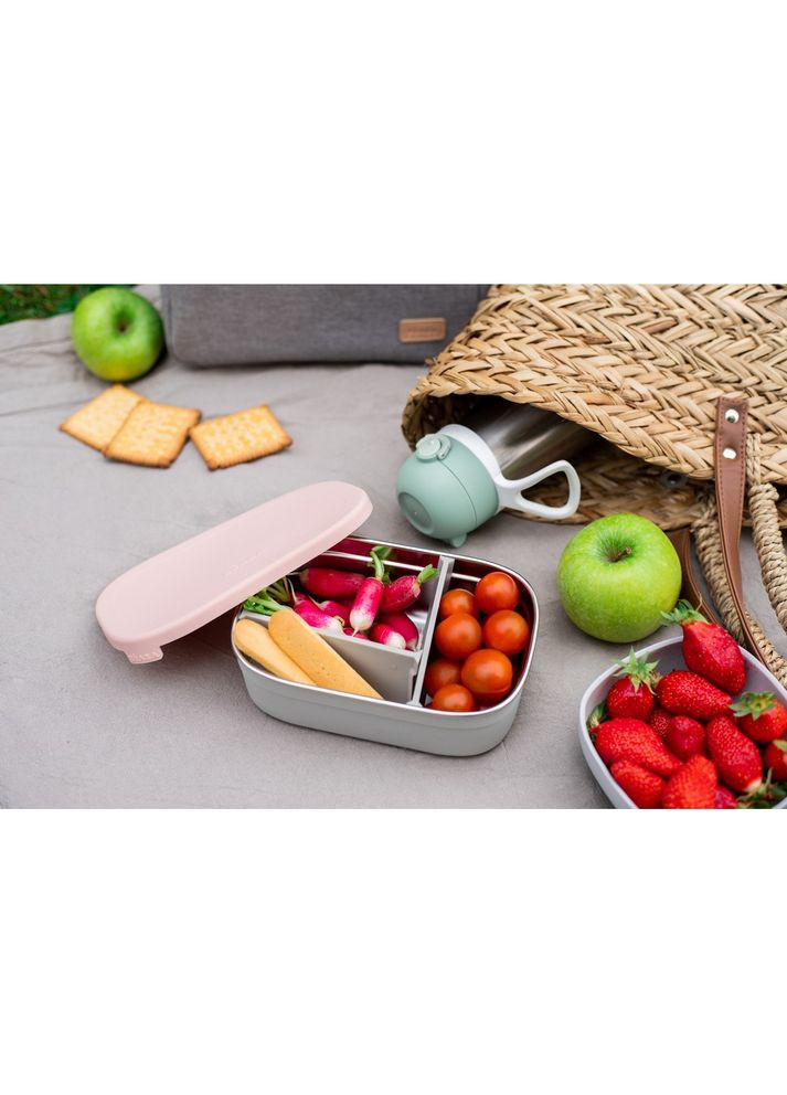 Ланч-бокс металлический 760 мл розовый, арт. 914002 Beaba (369489920)