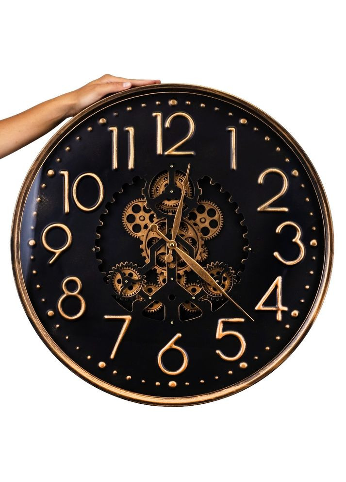 Годинник настінний кварцовий Механізм 60х8 см 10508-014 метал Lefard (302675143)