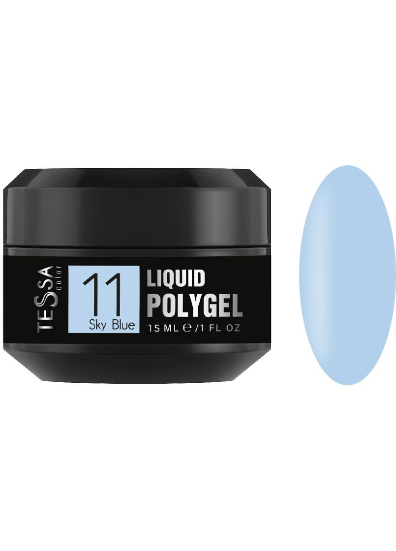 Рідкий полігель Liquid Polygel № 11 Sku Blue, 15 мл Tessa (352187051)