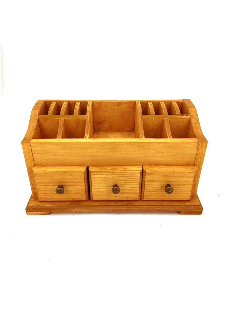 Настольный органайзер из дерева Хемлок карри (КНЦ-006203) No Brand (328227401)