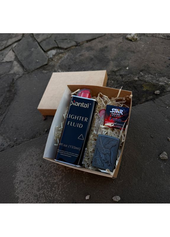 Подарунковий набір з бензиновою запальничкою №6361 No Brand (370802835)