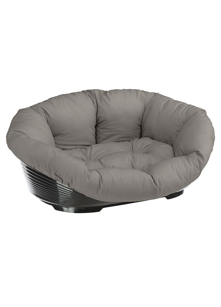 Лежак для котів та собак пластиковий із знімною сірою подушкою SOFA 10 Ferplast (353688509)