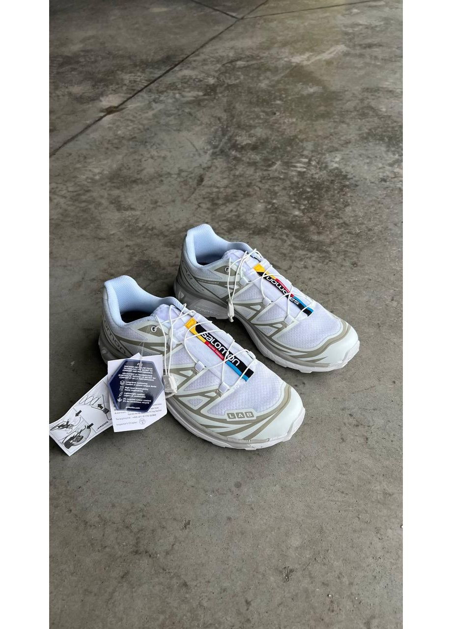 КРОССОВКИ ЖЕНСКИЕ SALOMON XT-6 WHITE САЛОМОН XT-6 No Brand бежевые демисезоны (367176377)