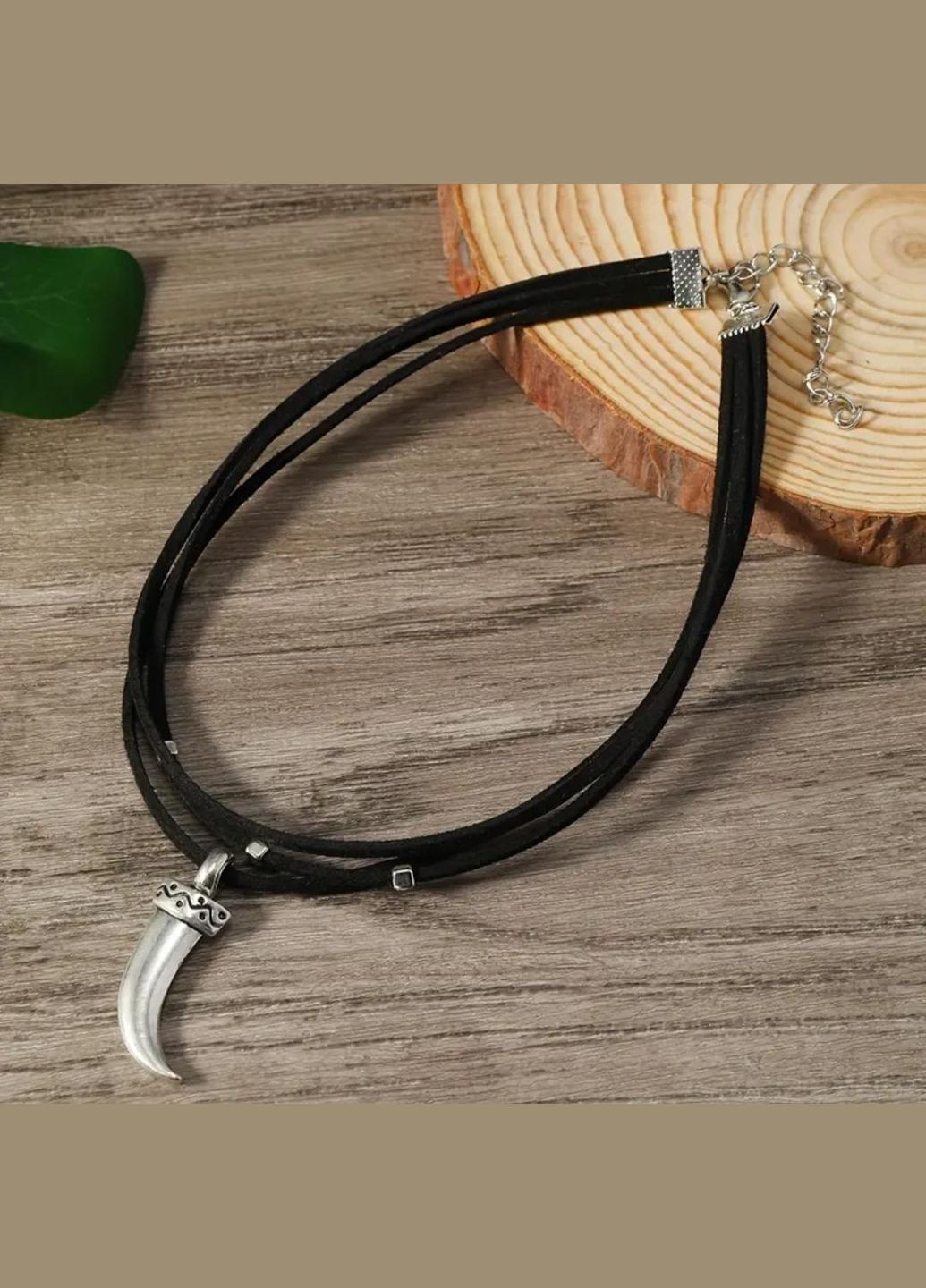 Чокер на шию Ятаган 32см+5см No Brand текстиль, метал (307809845)