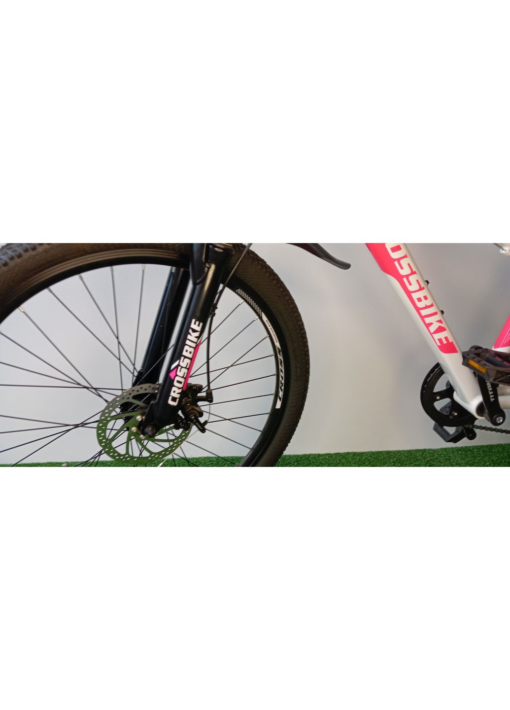 Белосипед Dragster 26" бело-розовый,рама13 алюминий Crossbike (372113775)