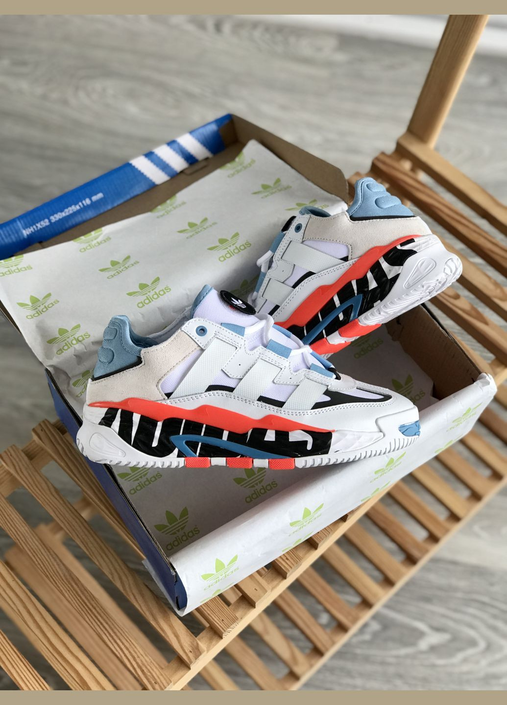 Білі Осінні кросівки чоловічі adidas niteball white | адідас найтбол білі No Brand