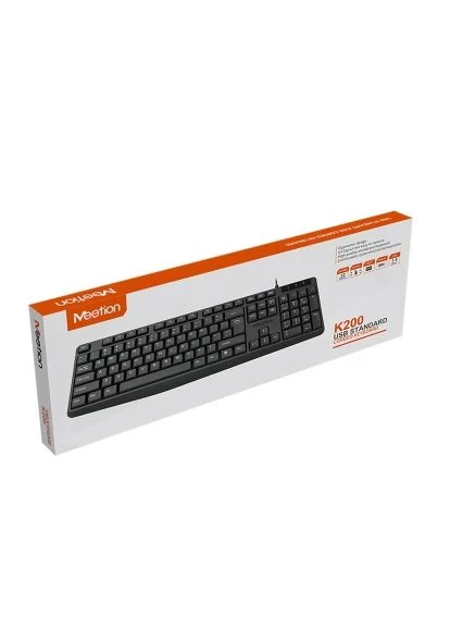 Клавиатура (MT-K200-A-RUA) MEETION K200 USB UA Black (380240695)