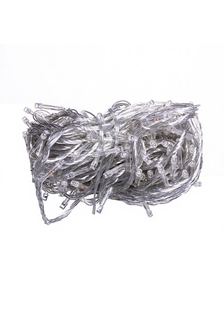 Гірлянда Нитка 180 LED 18 м прозорий провід, білий No Brand (369960297)
