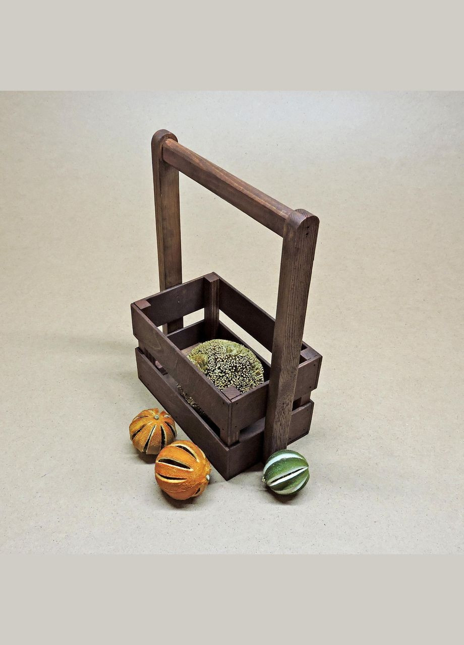 Подарочная корзинка из дерева Тилтон 12х20 мокко (ПДК-0023110) No Brand (328911686)