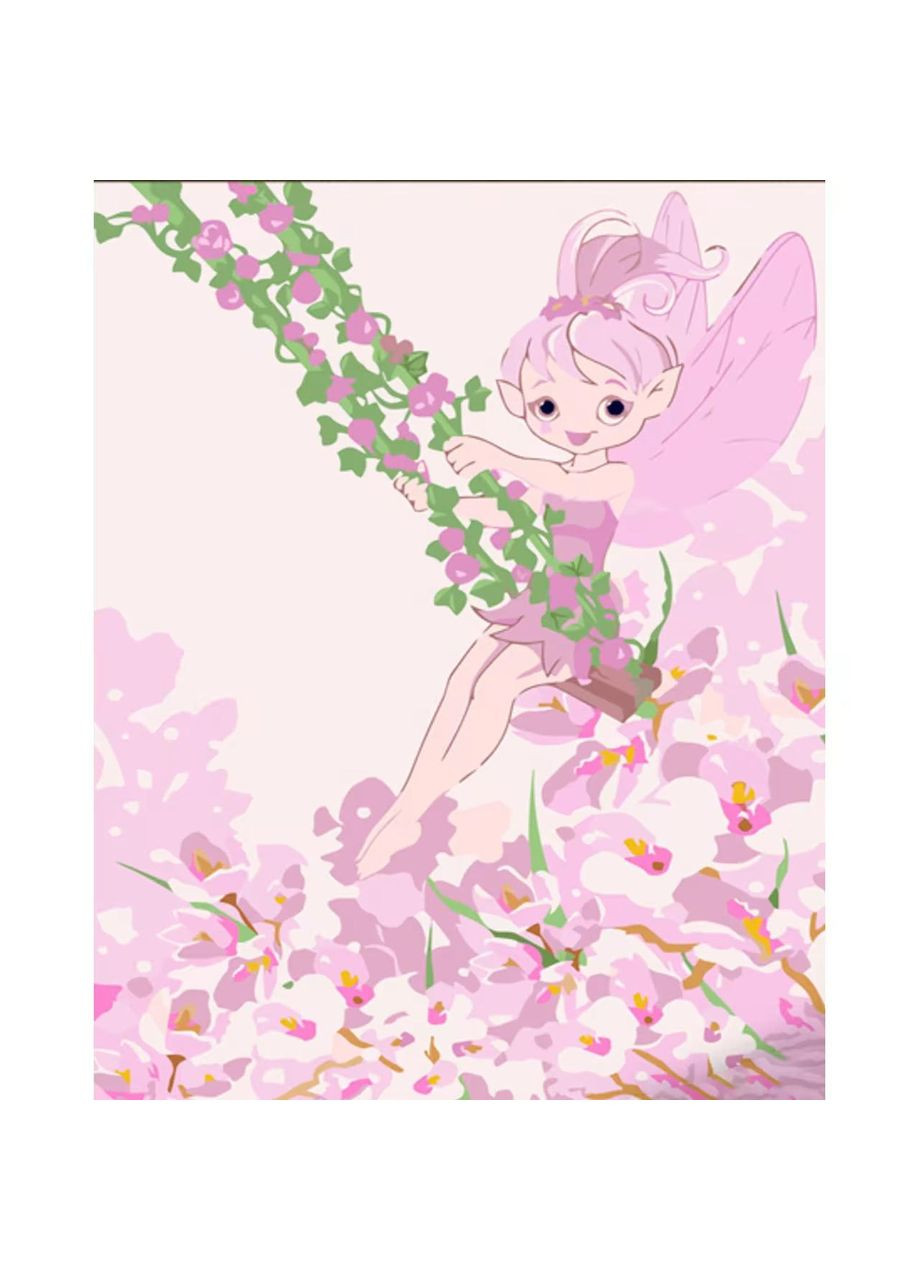 Набор для росписи по номерам Качаясь на качелях размером 30х40 см (SS6691) Strateg (305393706)