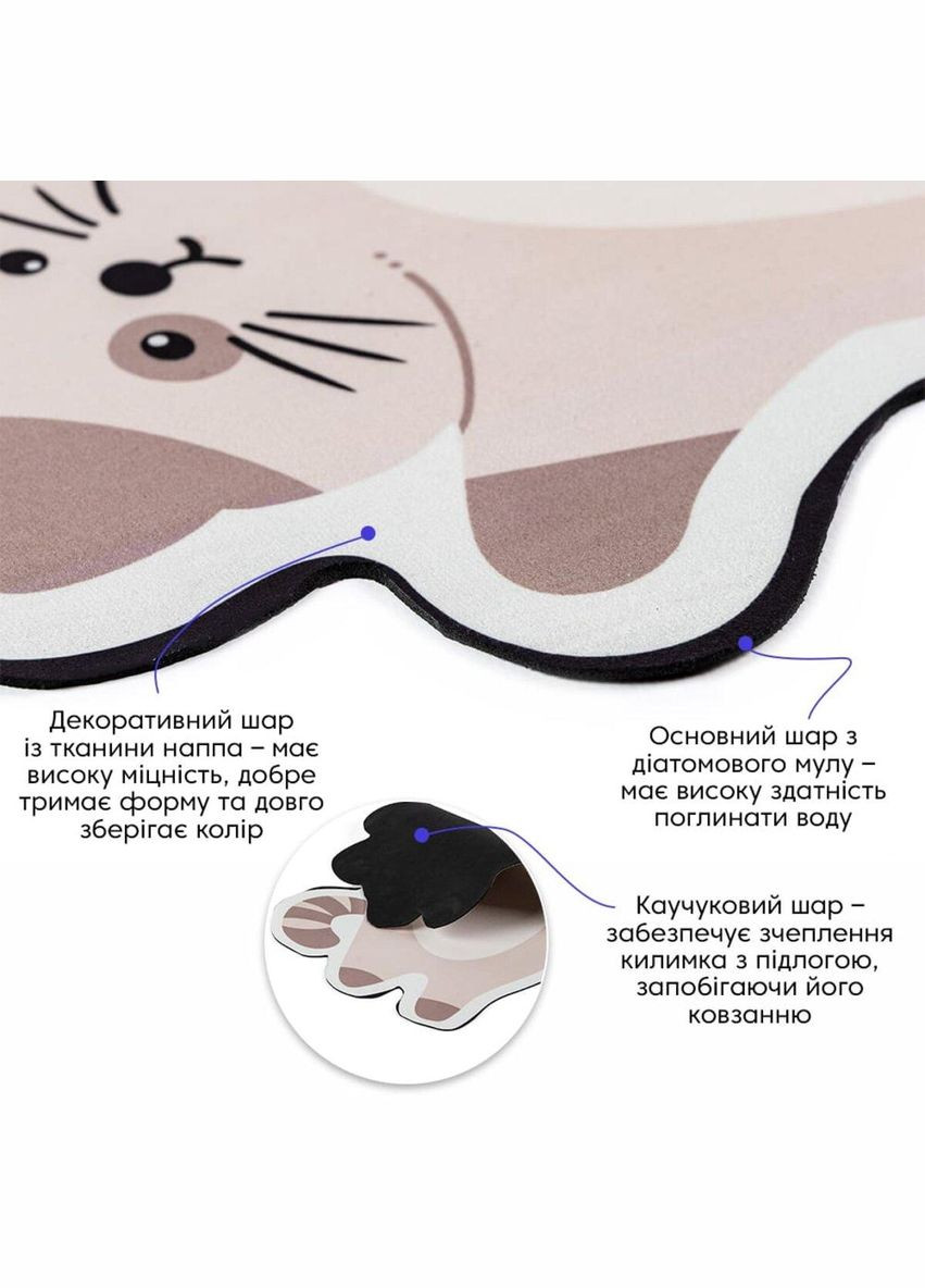 Влагопоглощающий коврик Котик 40*60CM*3MM(D) SW-00002564 Sticker Wall (322057102)