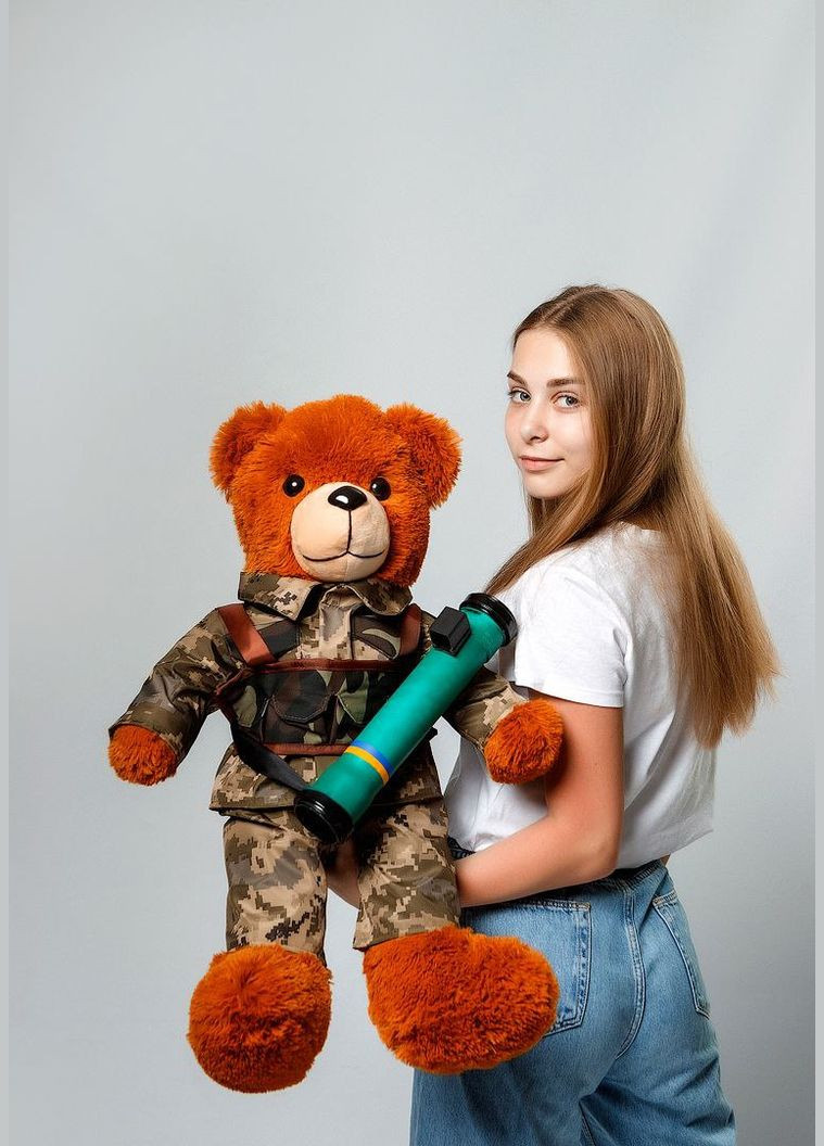 М'яка іграшка "Солдат Ведмедик" 80 см No Brand (339672699)