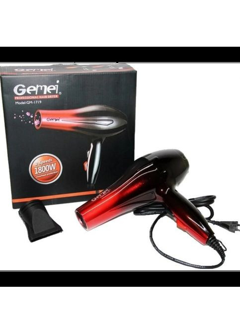Фен для укладання та сушіння волосся GEMEI GM-1719 1800W MDR No Brand (371794360)