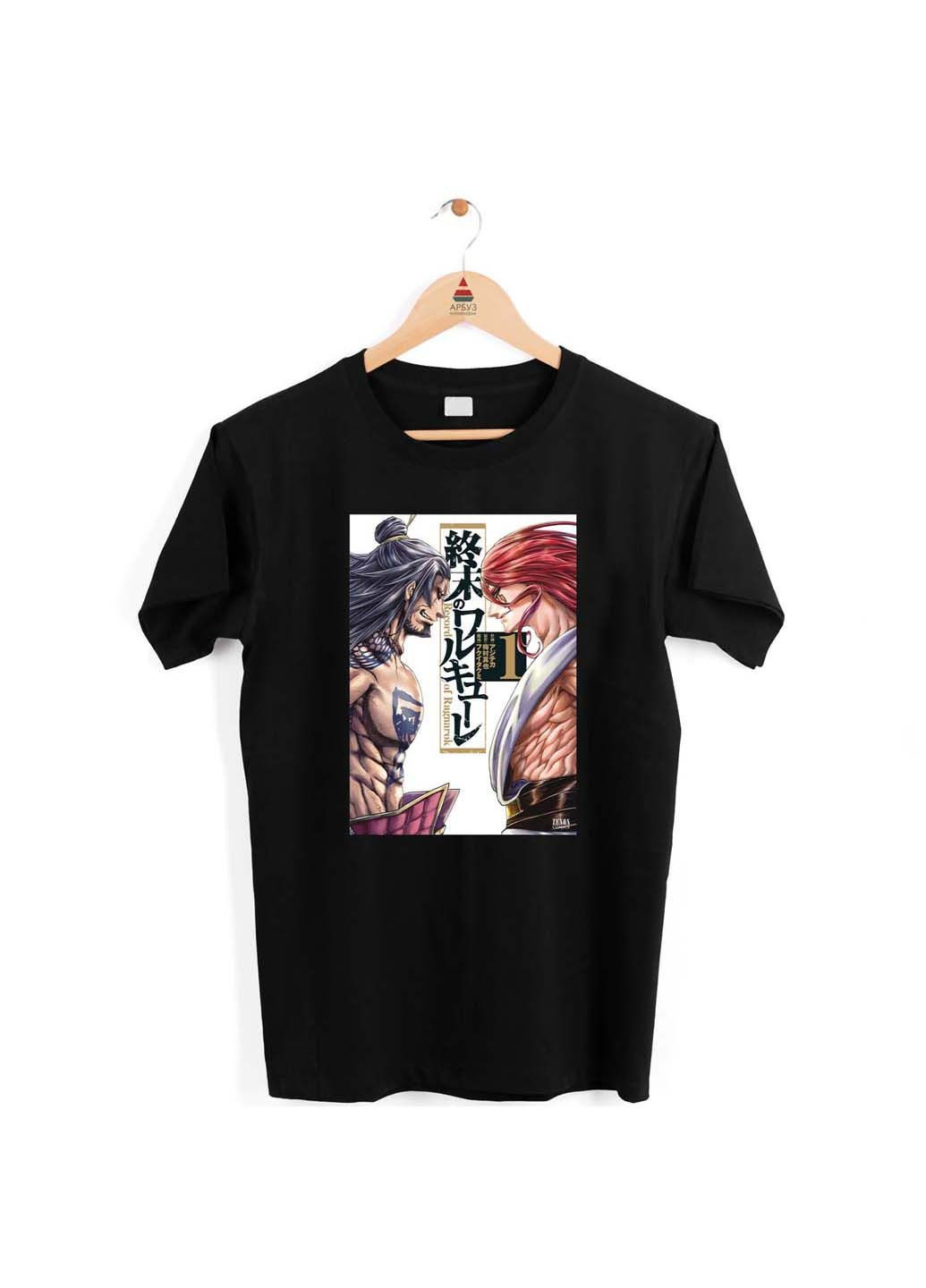 Чорна футболка record of ragnarok повість про кінець світу thor тор lu bu люй бу Кавун