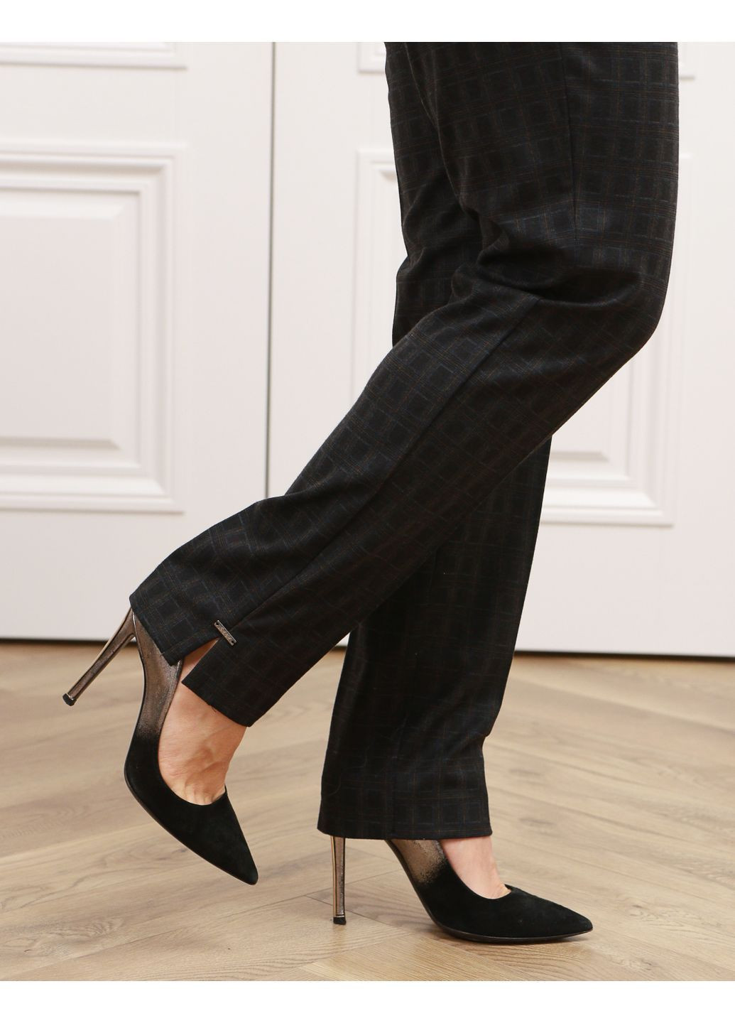 Теплые классические брюки на байке 331СЮ черный No Brand (369971270)