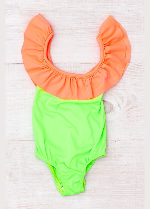 Помаранчевий літній купальник для дівчинки (p-3521) Носи своє