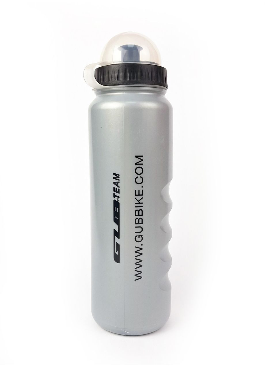 Фляга велосипедна TEAM з ковпачком 1000 мл сіра (G0000725) GUB (355802787)