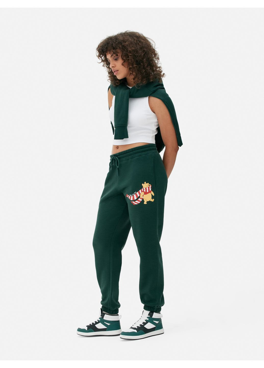 Штаны флис,зеленый с принтом, Primark (369626662)