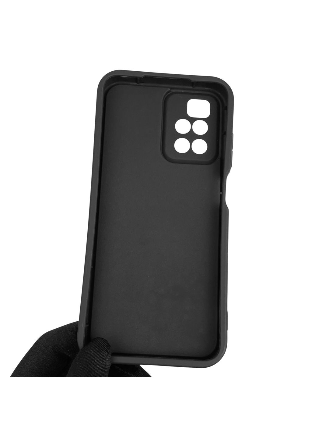 Чехол силиконовый Soft Touch для Redmi 10 черный (Полная защита камеры) Xiaomi (366390464)
