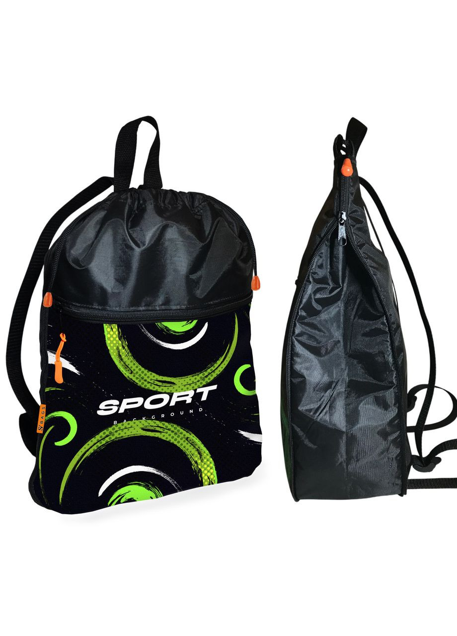 Рюкзак-мешок для обуви,спортивной формы Sport детская сумка для сменки с расширителем (1615) No Brand (325450338)