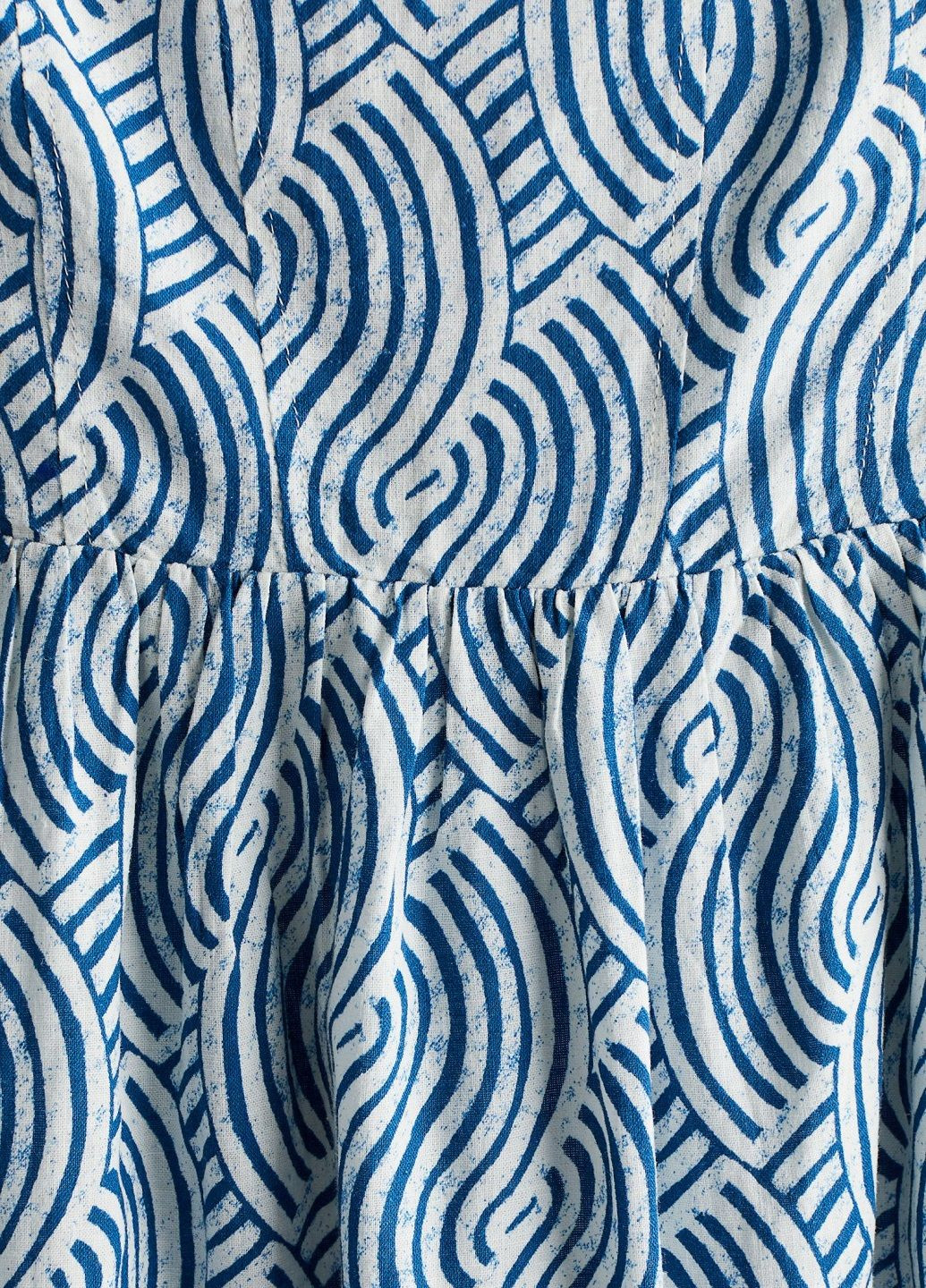 Синя кежуал сукня H&M з абстрактним візерунком