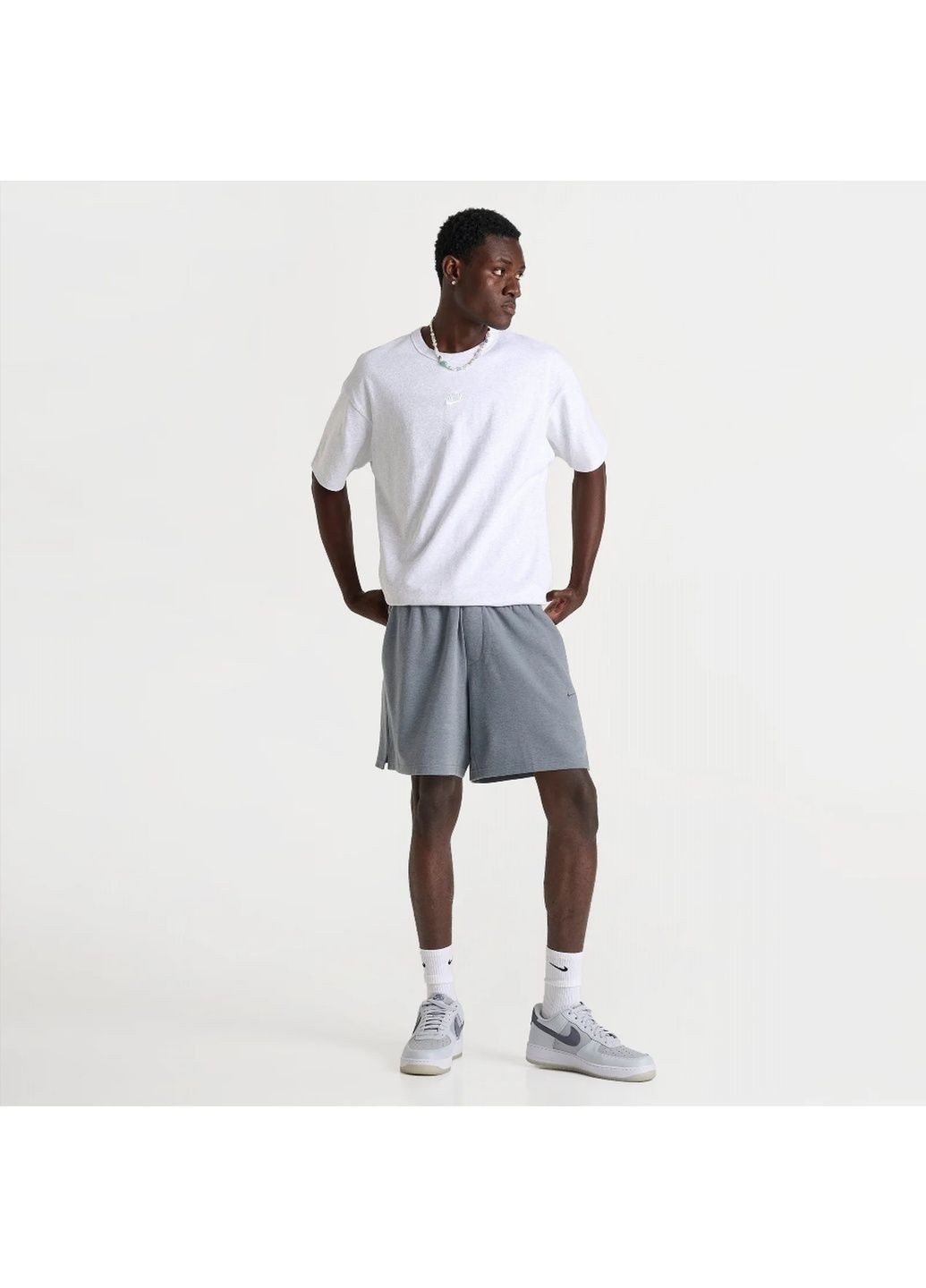 Шорты мужские Primary Dri-Fit Uv Unlined 7 Versatile Shorts Grey Nike (366039170)