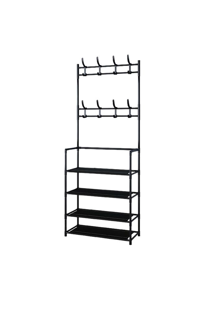 Стійка для одягу і взуття, вішалка для одягу Multifunctional Rack RD-6 Чорна No Brand (340111913)