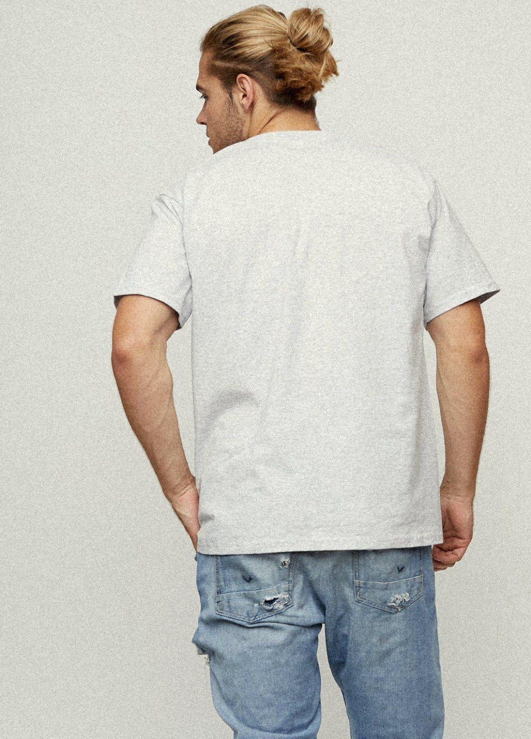 Сіра футболка чоловіча basic YAPPI