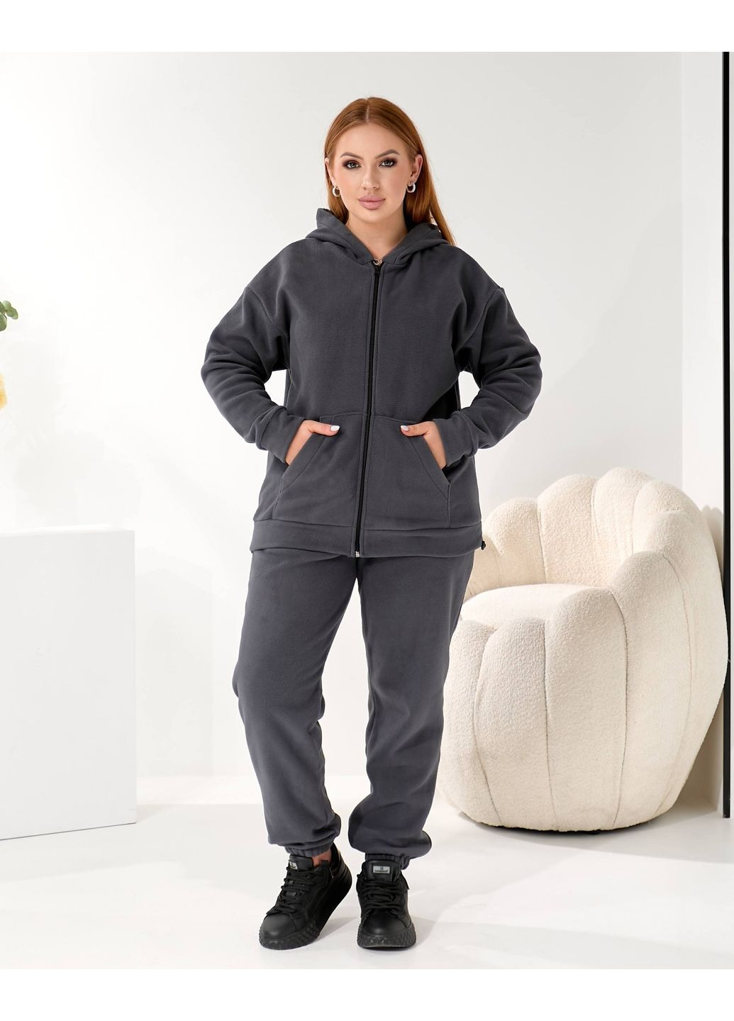 Трендовый теплый флисовый костюм — ЗАМЕРЫ В ОПИСАНИИ! DK/DL Мода без кордонів (369327068)