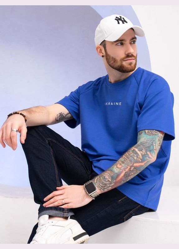 Синяя футболка gn-523 синие ISSA PLUS