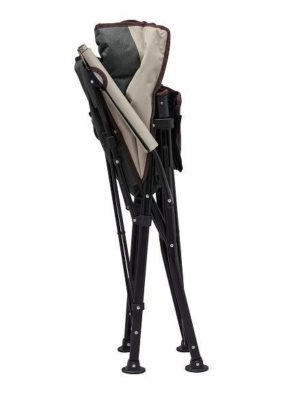 Крісло розкладне Time Eco сіре з підлокітниками для відпочинку на природі складане крісло для кемпінгу ProDobro (367266084)