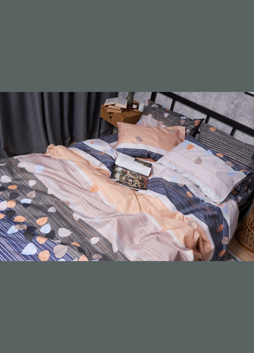 Комплект постельного белья Микросатин Premium «» полуторный евро 160х220 наволочки 2х50х70 (MS-820004991) Moon&Star autumn glow (293147885)