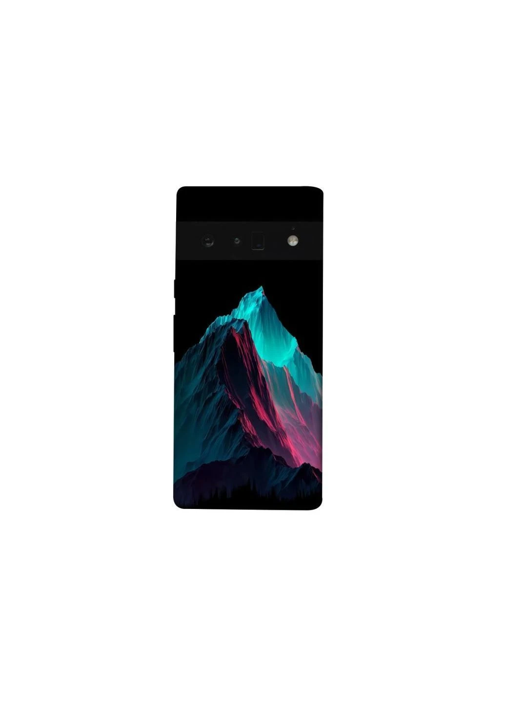 Чехол на Google Pixel 6 Pro Neon mountains Frontalka (381149045)