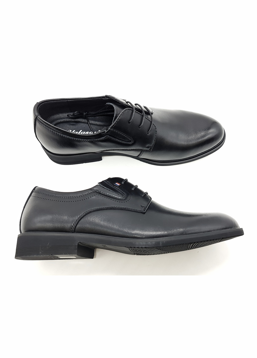 Чоловічі туфлі чорні шкіряні YA-11-8 28,5 см (р) Yalasou (259326270)